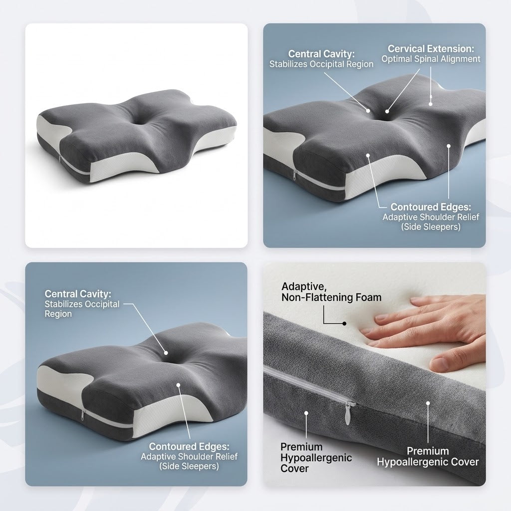 KinetiSpine™ Orthopaedic Neck Relief Pillow